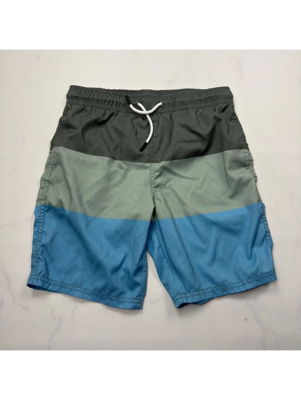 maamgic Colorblock Swim Trunks Elastic Waist - Sz 14/16